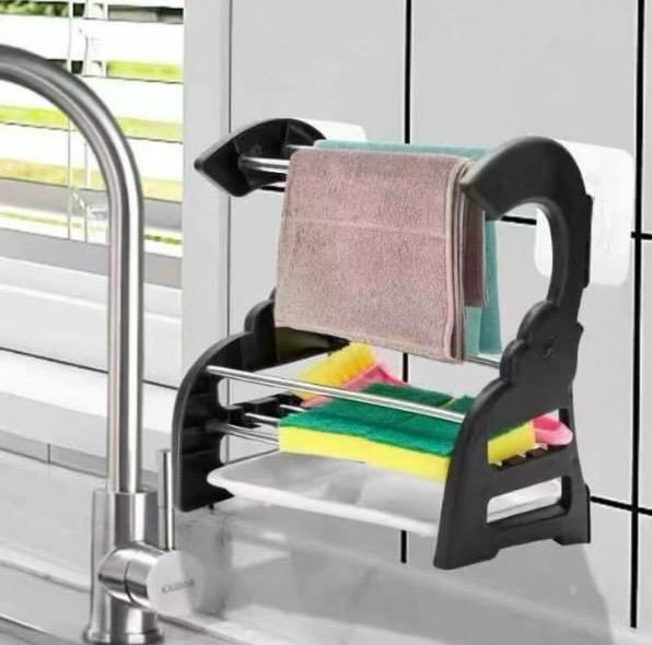 Durable Stainless Steel Sponge Holder, Sturdy Rust Proof Kitchen Drying Rack, Kitchen Storage Organizer Durable Stainless Steel Sponge Holder, Sturdy Rust Proof Kitchen Drying Rack, Kitchen Storage Organizer